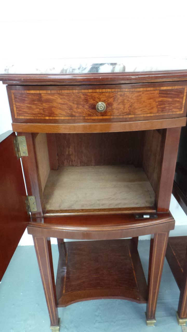Pair Of French Louis XVI Style Bedsides