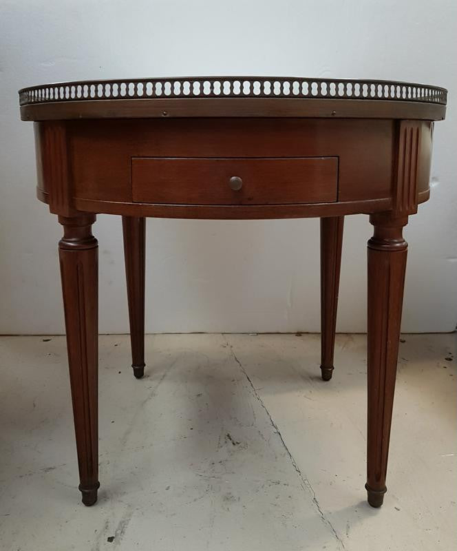 French Round Marble Top Coffee Table