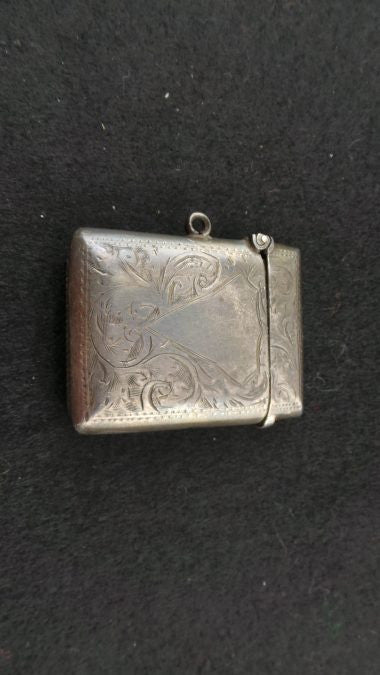 Antique Birmingham Silver Hallmarked Vesta Case