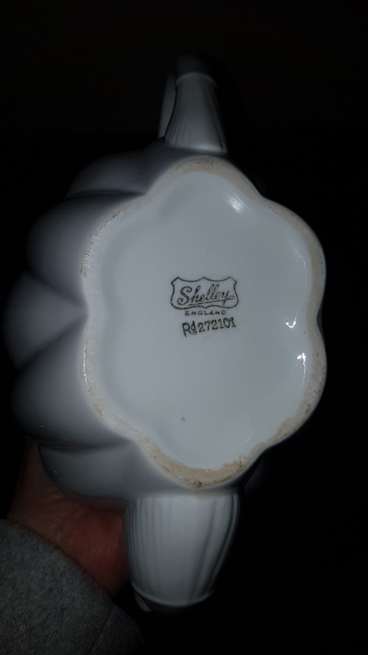 White Porcelain Shelley Teapot