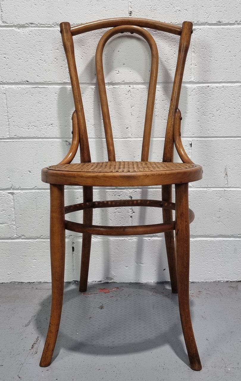 Bentwood chair with cane inset seat clean and is in good condition.