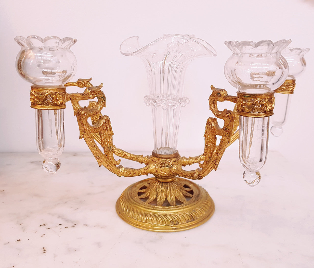 Antique French Empire Gilt Epergne