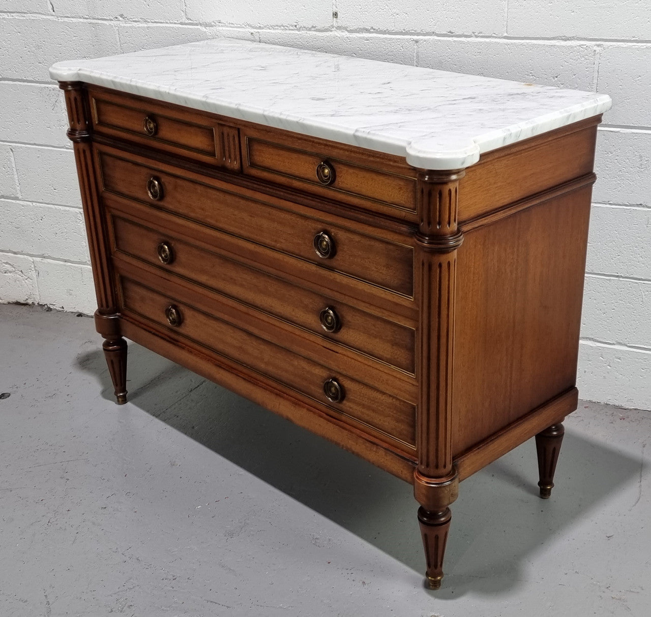 Louis XV Style Marble Top Commode