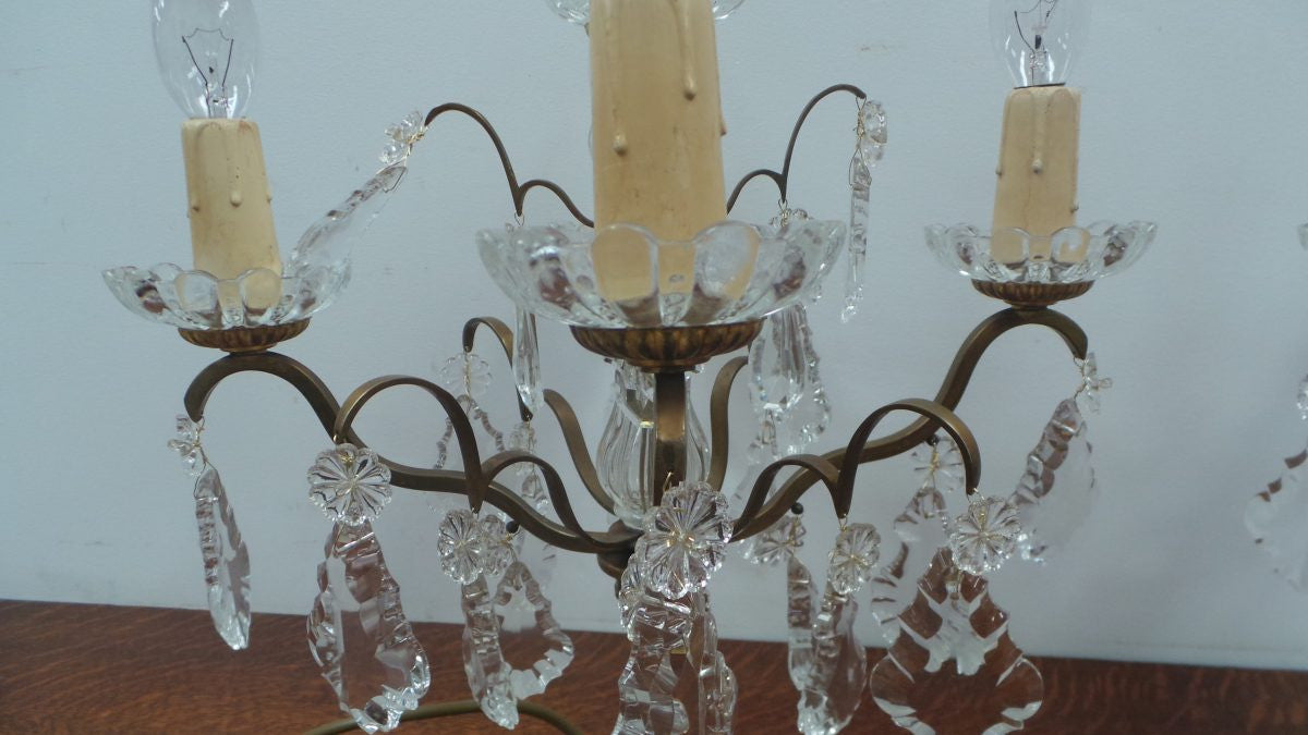 An Amazing Pair Of Parisian Girandole Lamps