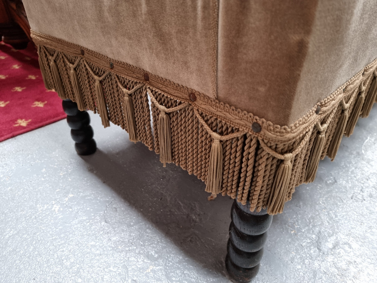Sensational Antique French Oak Gothic Revival Bench Seat