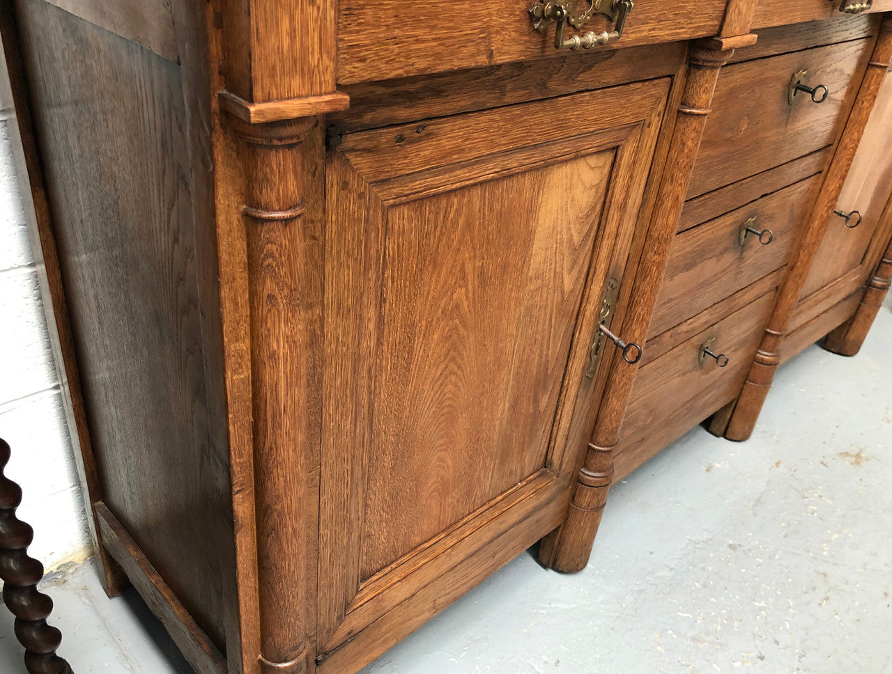 Early 19th Century Empire Oak Sideboard