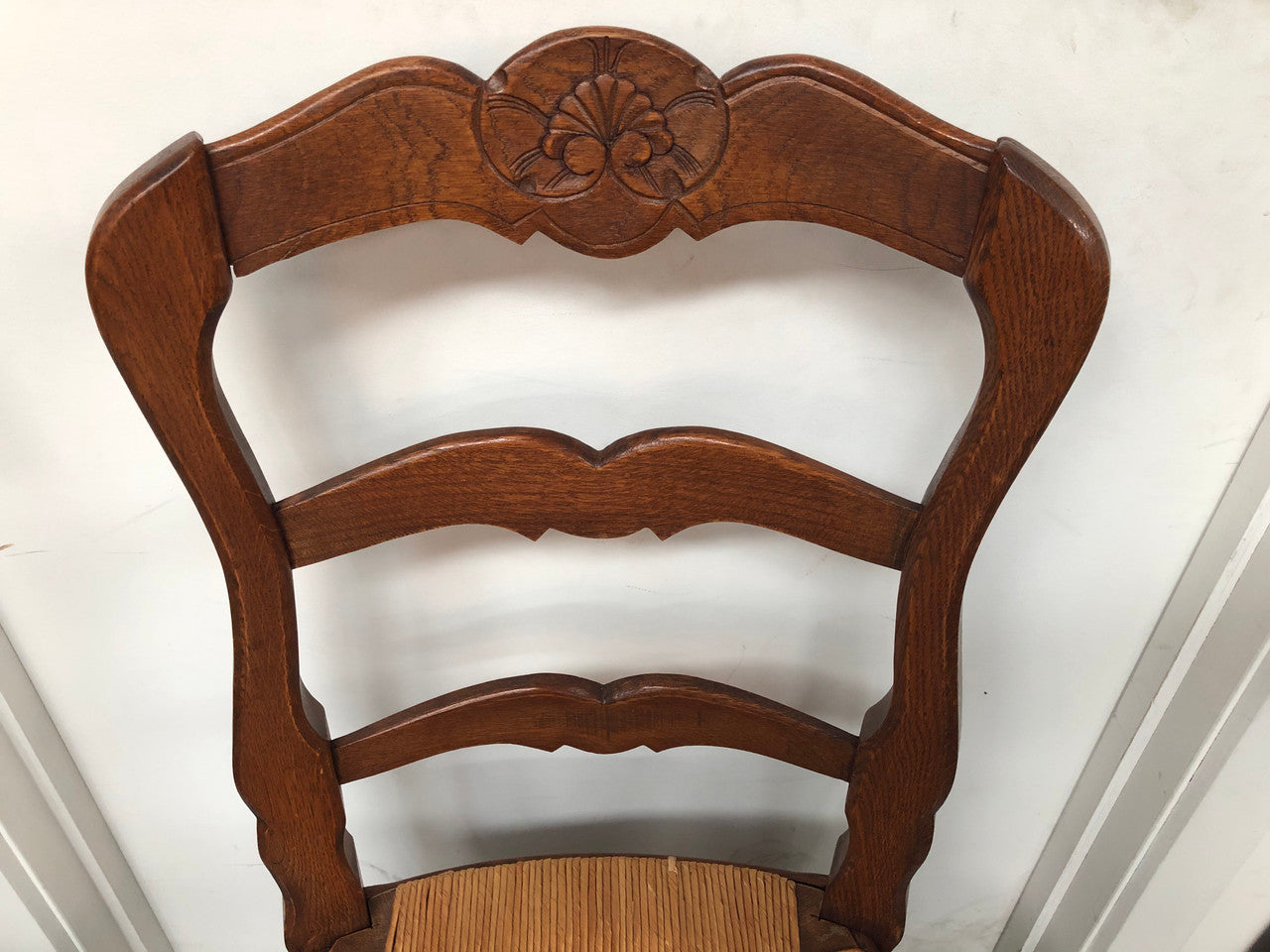 Fabulous Set of 8 French oak Dining Chairs