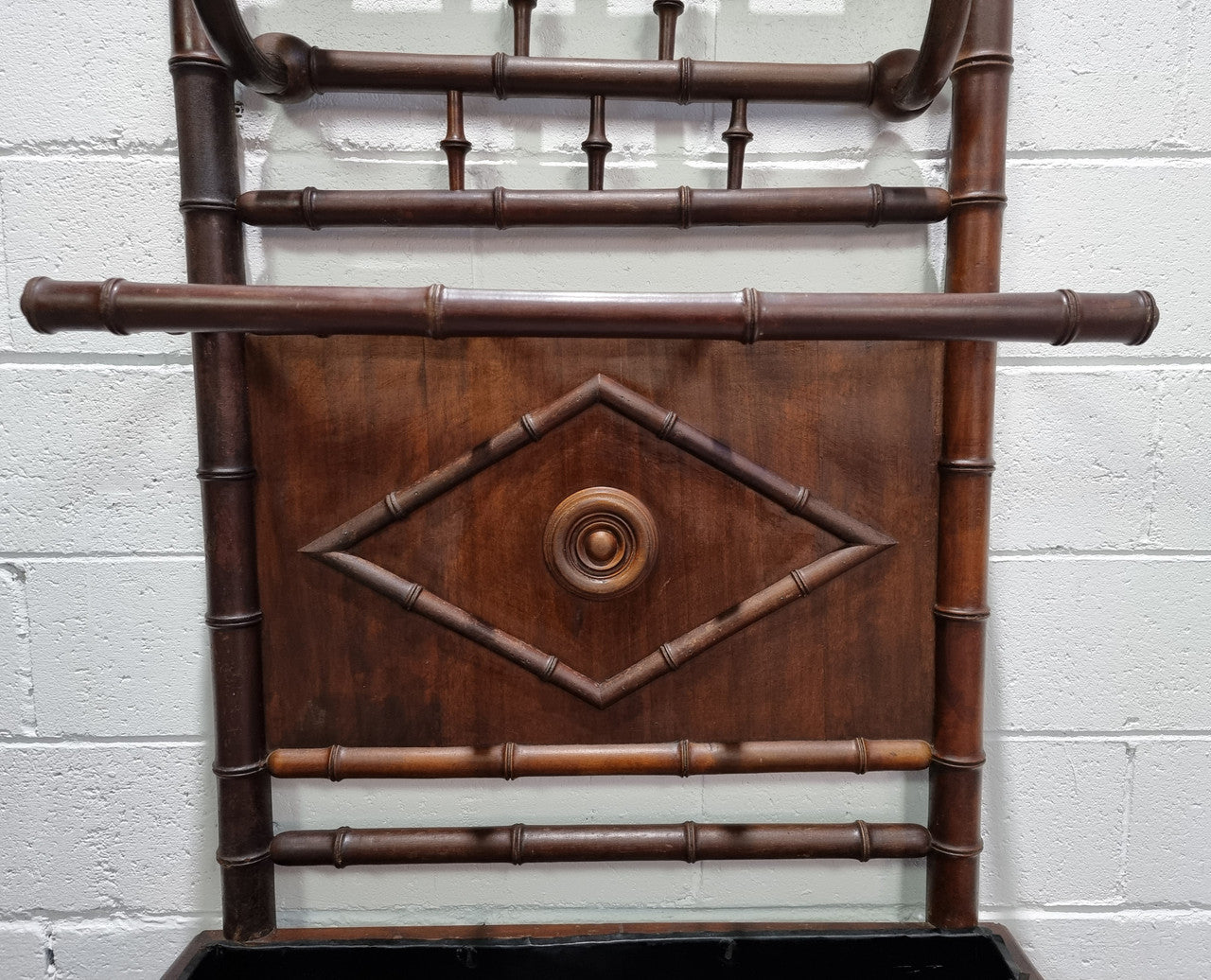 Stunning Antique French Faux Bamboo Hallstand