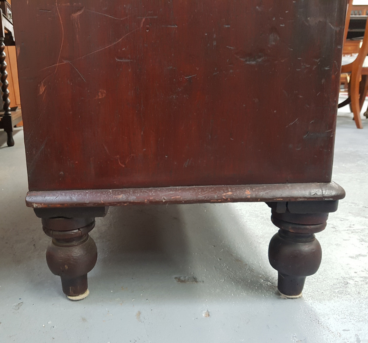 Victorian Cedar Chest Of Five Drawers