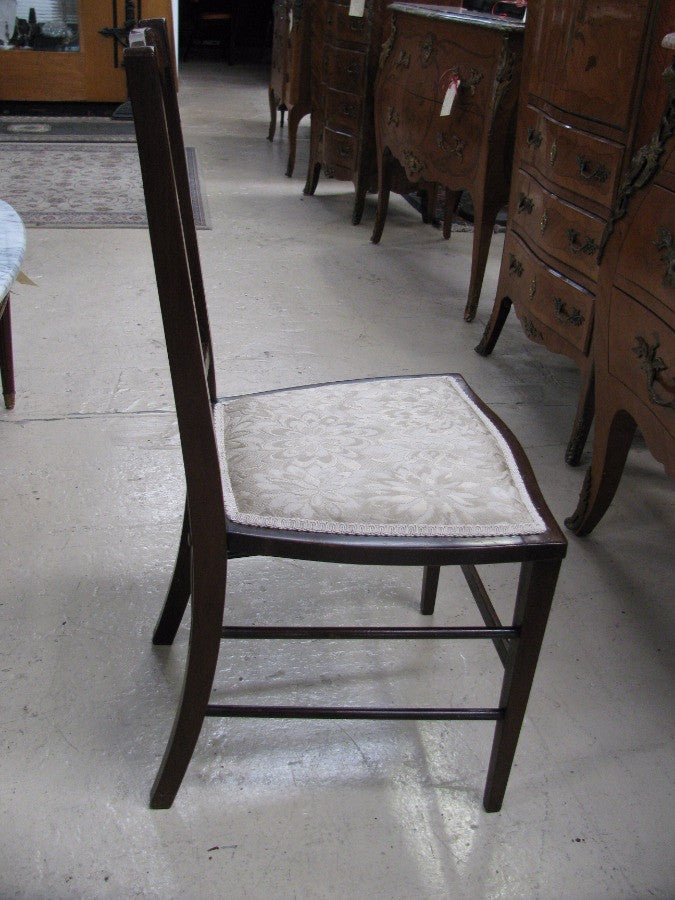 Walnut Inlaid Occasional Chair