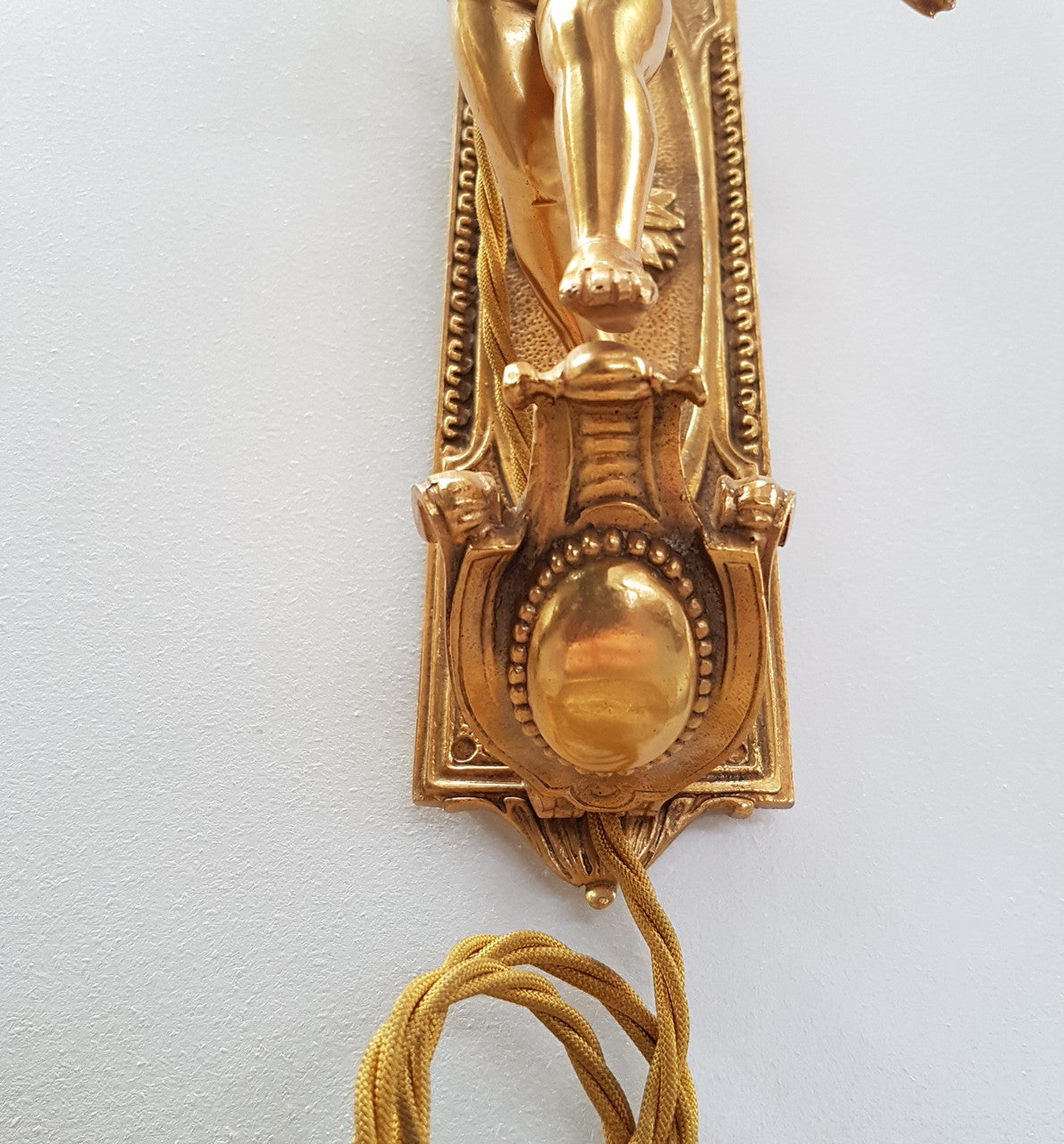 A Pair Of Extremely Decorative Cherub Wall Lights-Sconces