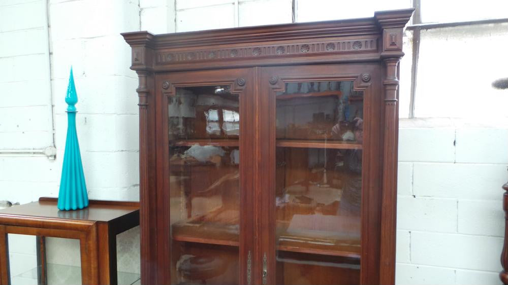 Antique French Walnut Bookcase