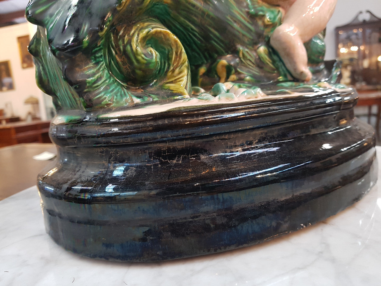 Rare French Majolica Centerpiece