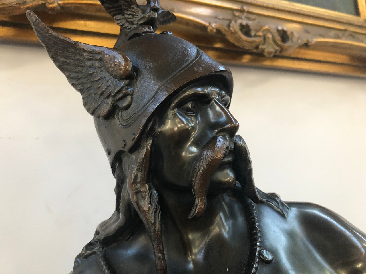 Fabulous French Spelter Statue on a marble base