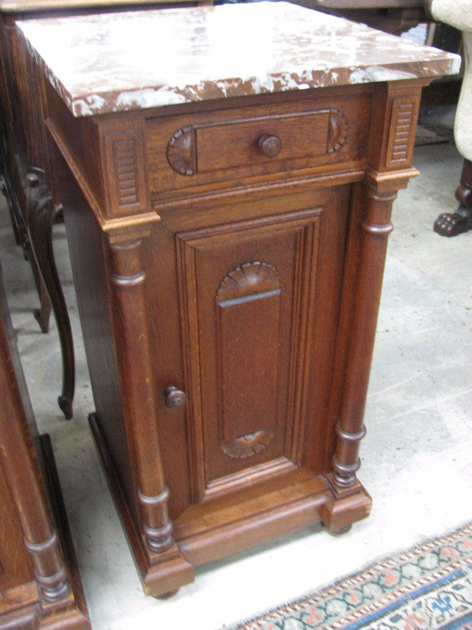 Pair of French Oak Bedside Cabinets