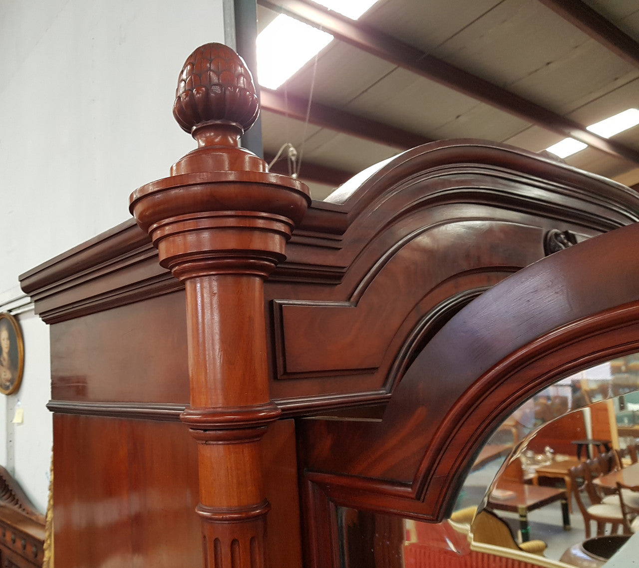 A stunning example of a great quality Antique French Henry II mahogany, Armoire in great condition. With superb crisp carvings and beautifully turned and detailed columns and a lovely mellow colour and in great condition. Circa 1880.