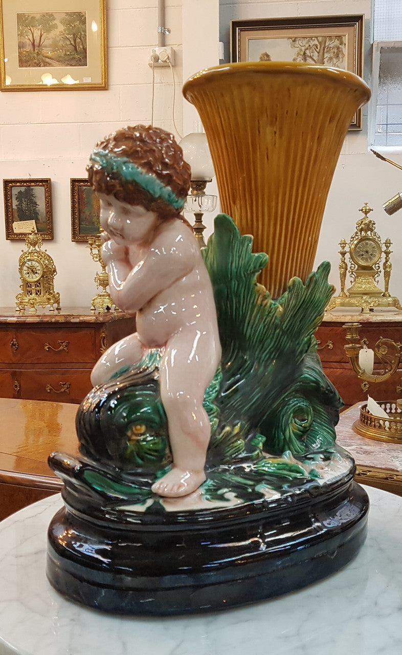 Rare French Majolica Centerpiece