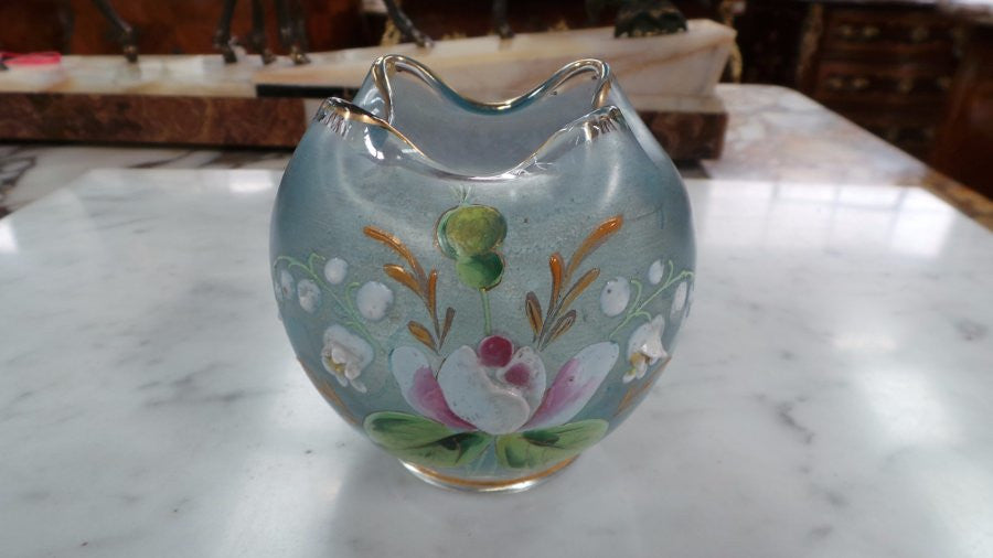 Victorian Hand Painted Vase-1