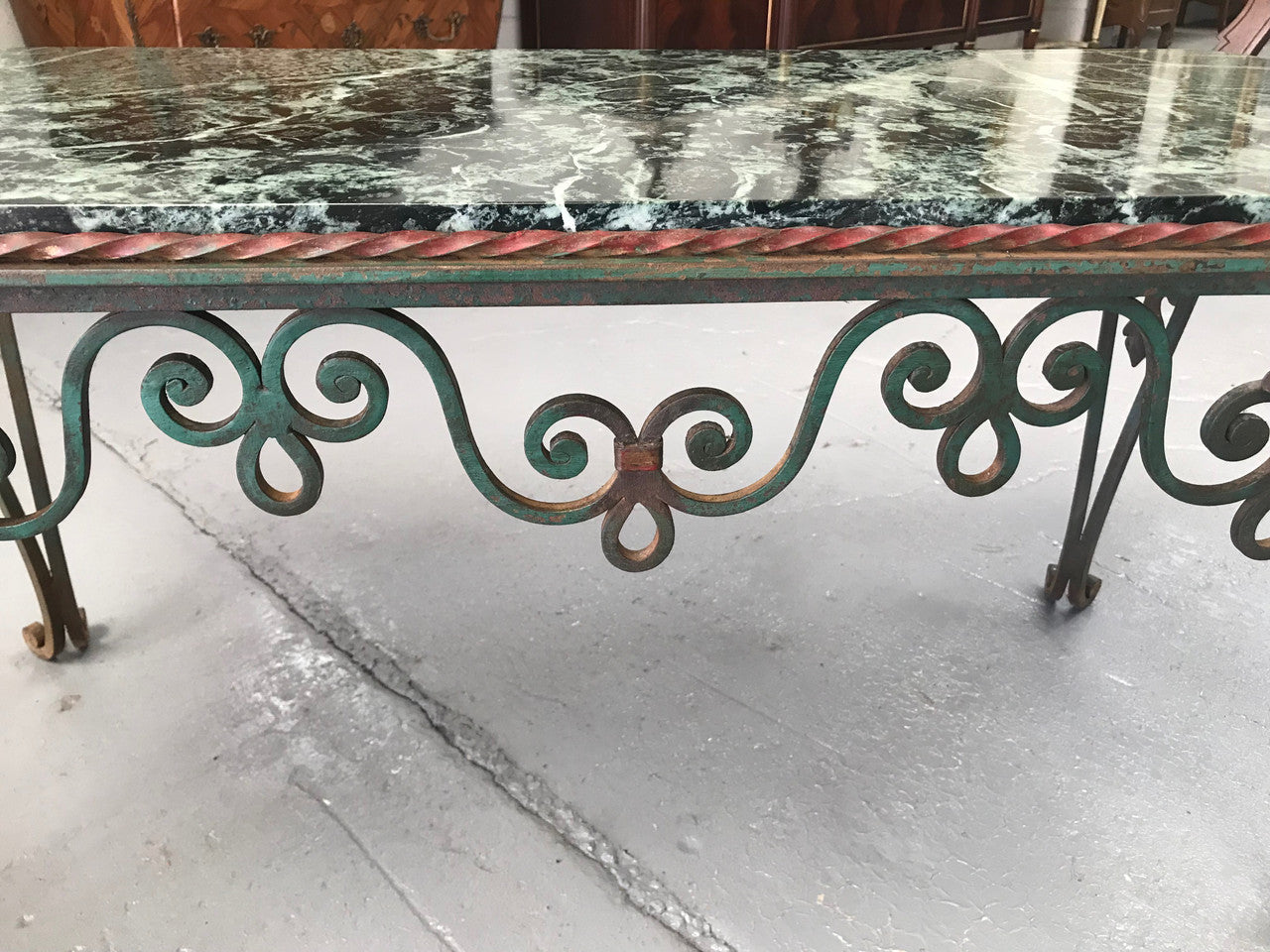 Stunning French Wrought Iron Coffee Table