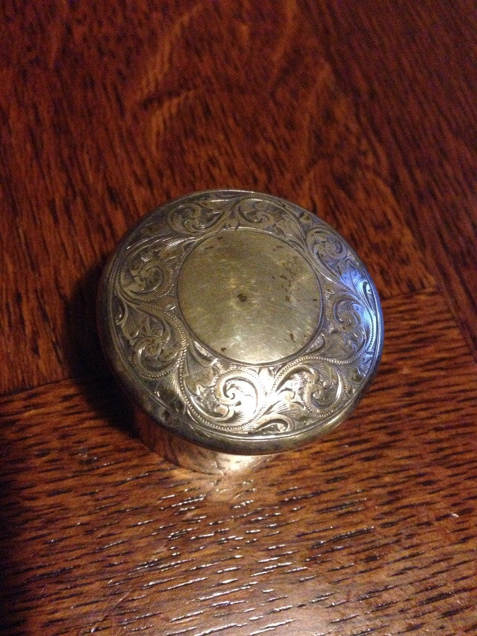 English Silver Trinket Box