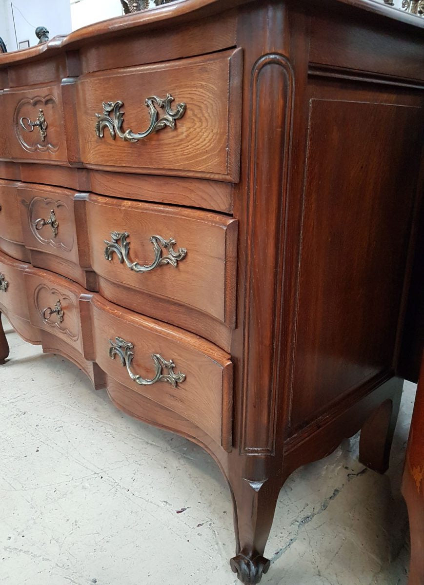 French Oak XV Style Commode