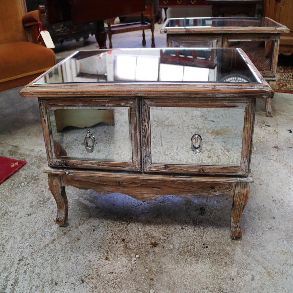 Rustic French Provincial Mirror Coffee Table