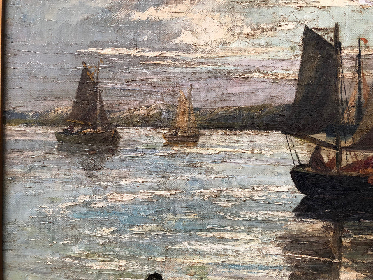 Beautiful French Impressionist Oil Painting