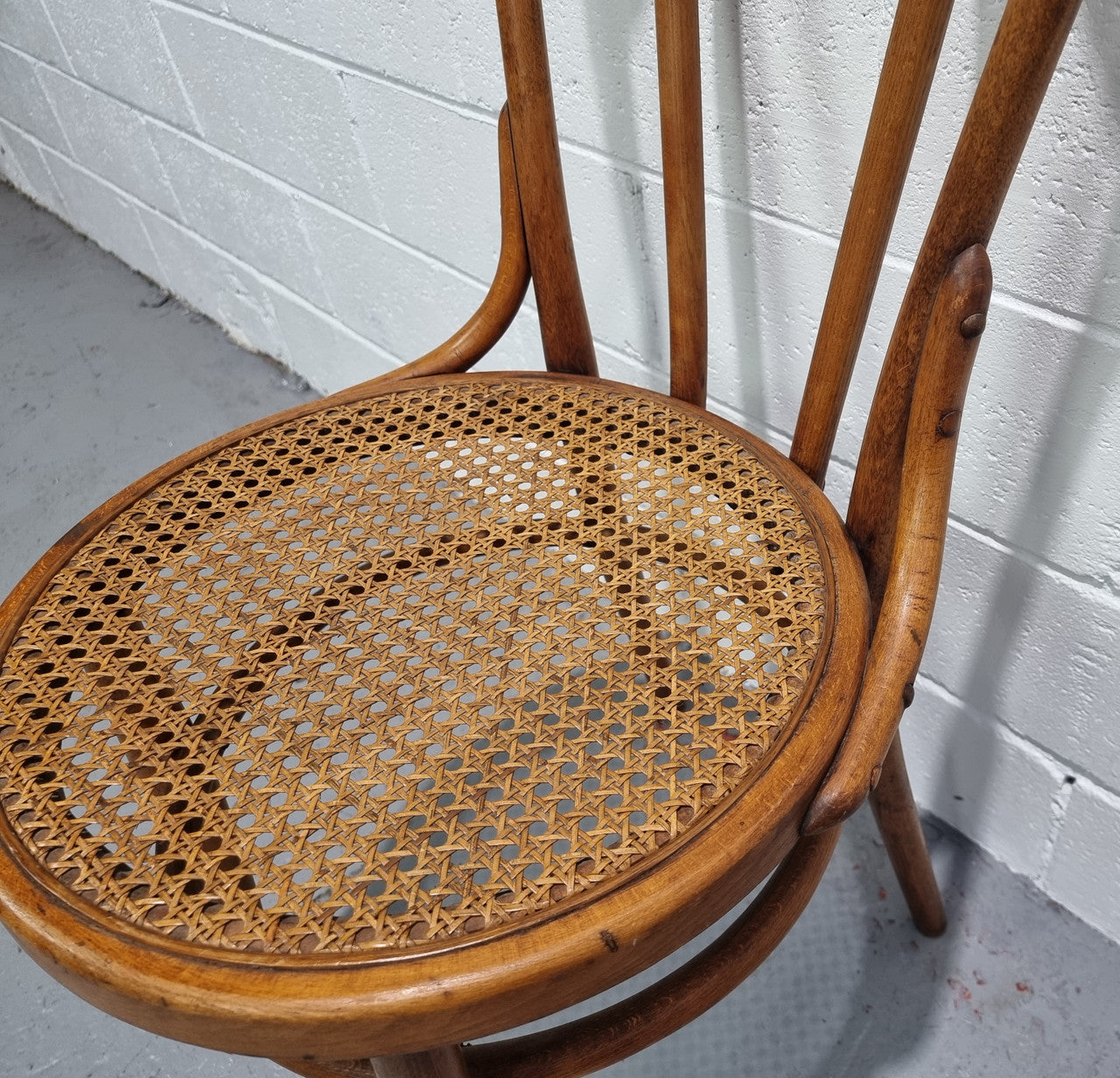Bentwood chair with cane inset seat clean and is in good condition.