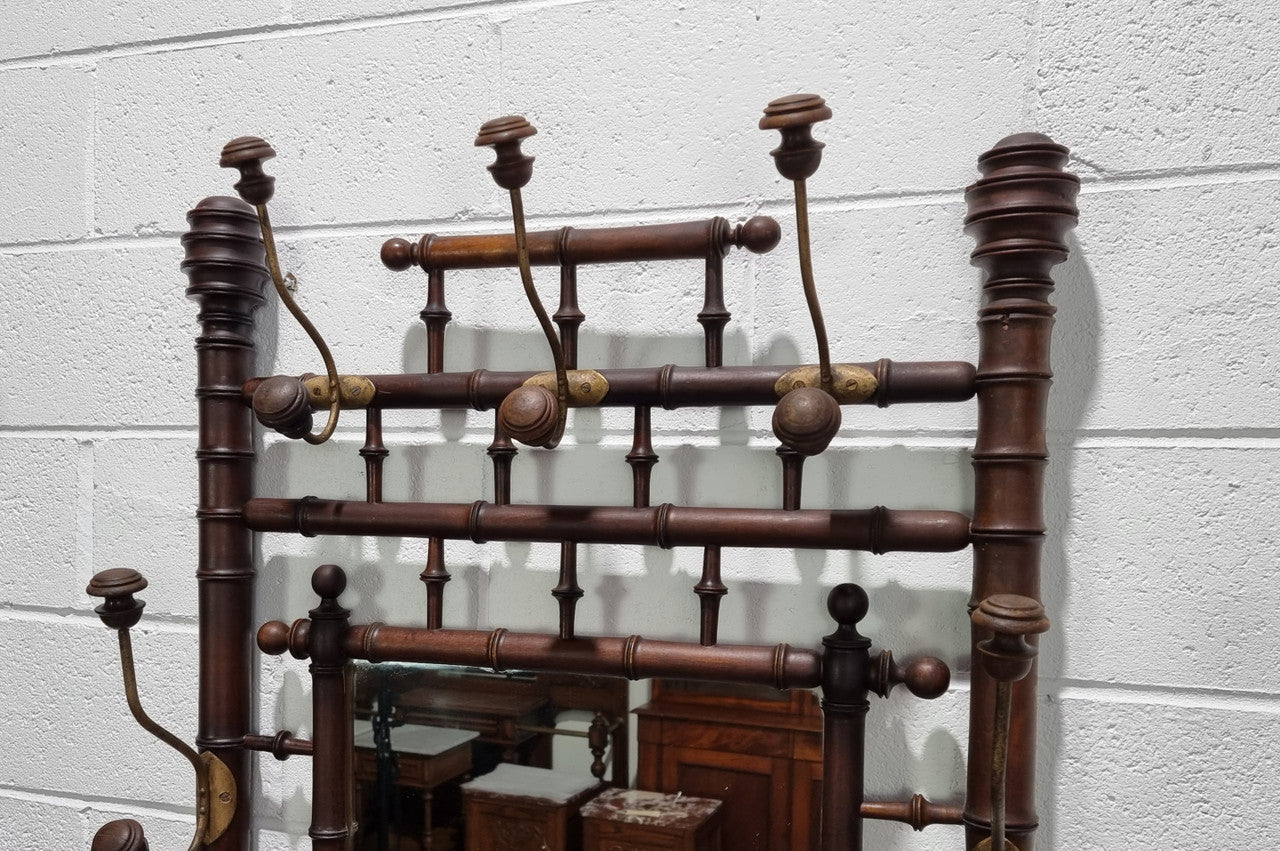 Stunning Antique French Faux Bamboo Hallstand