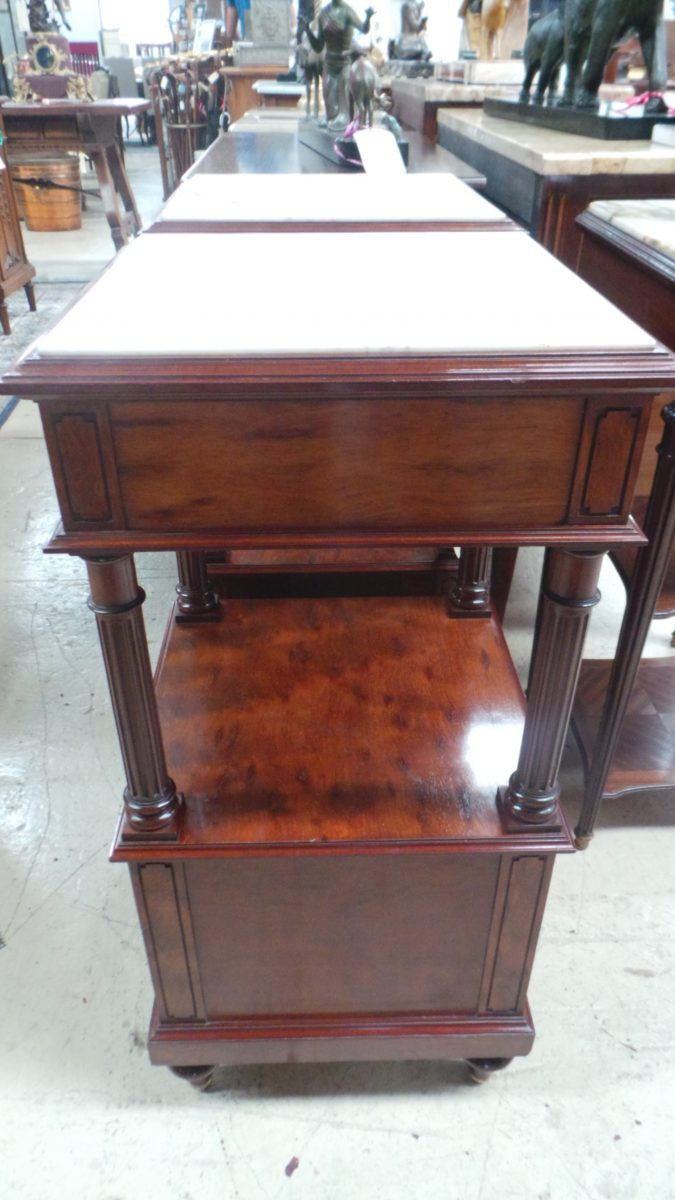 Pair of High End Mahogany Bedside Cabinets