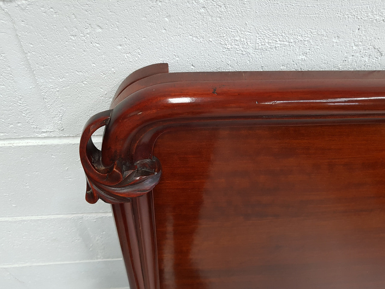 Victorian Mahogany King Size Bed Head