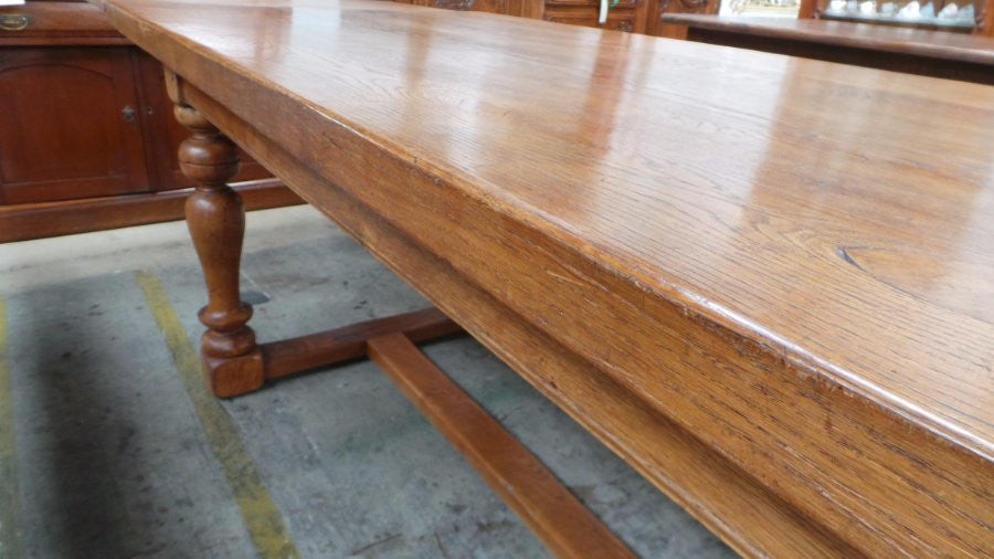 French Oak Dining Extension Table