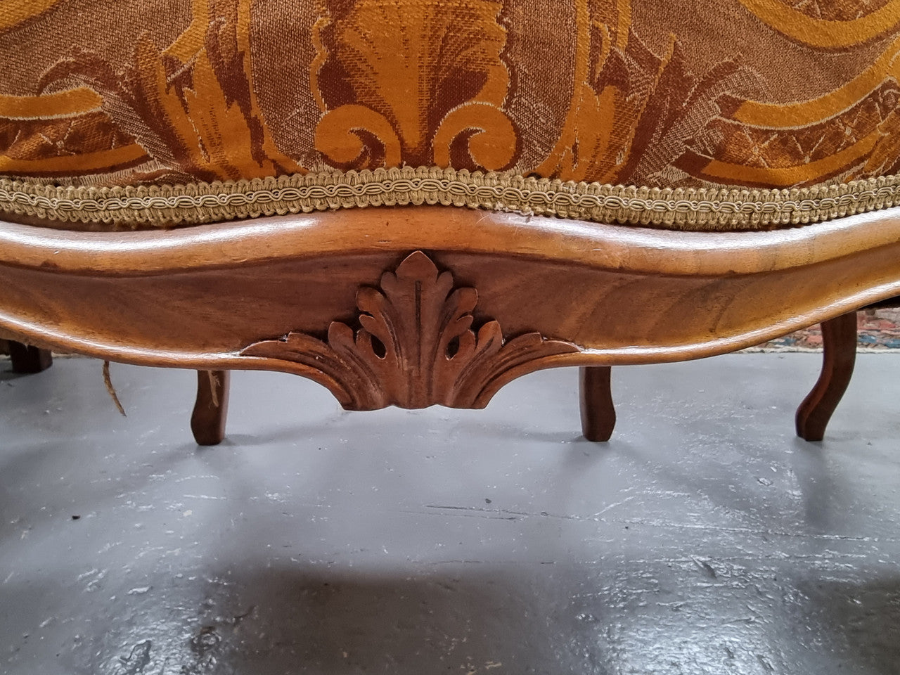 Pair of Amazing Louis XV Style Walnut & Tapestry Fauteuils