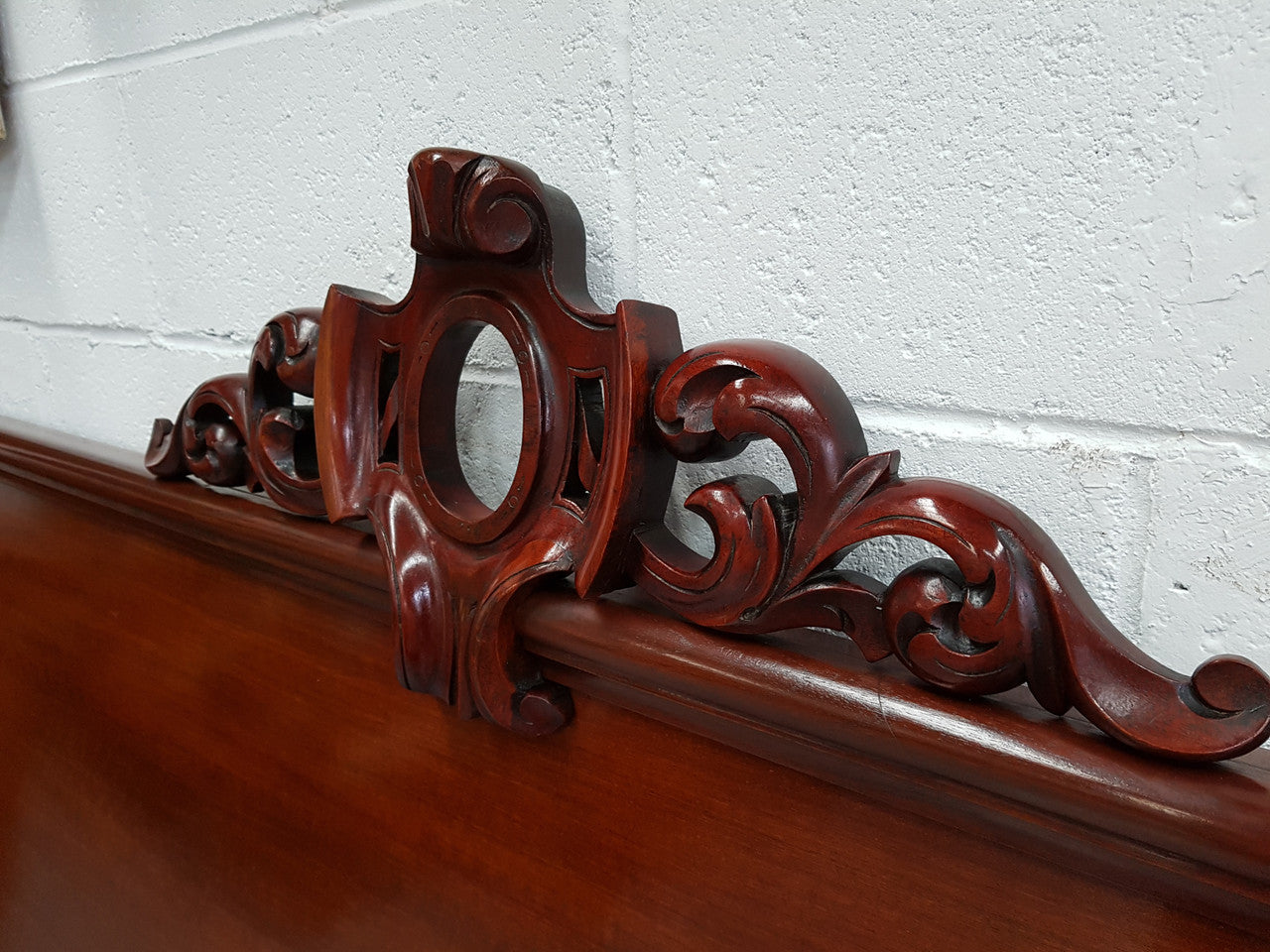 Victorian Mahogany King Size Bed Head