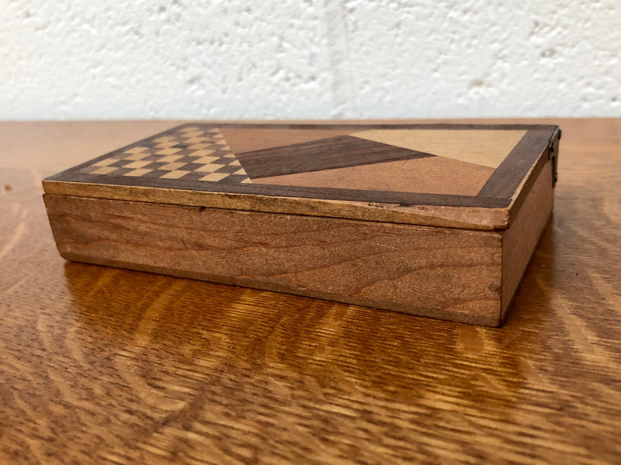 Vintage Parquetry Wooden Box