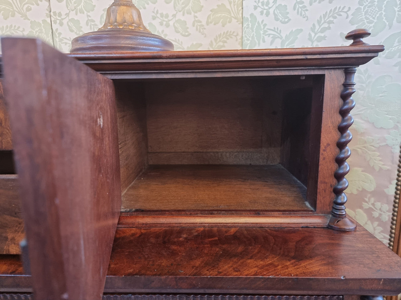 Rare Georgian Flame Mahogany Miniature Chest on Chest
