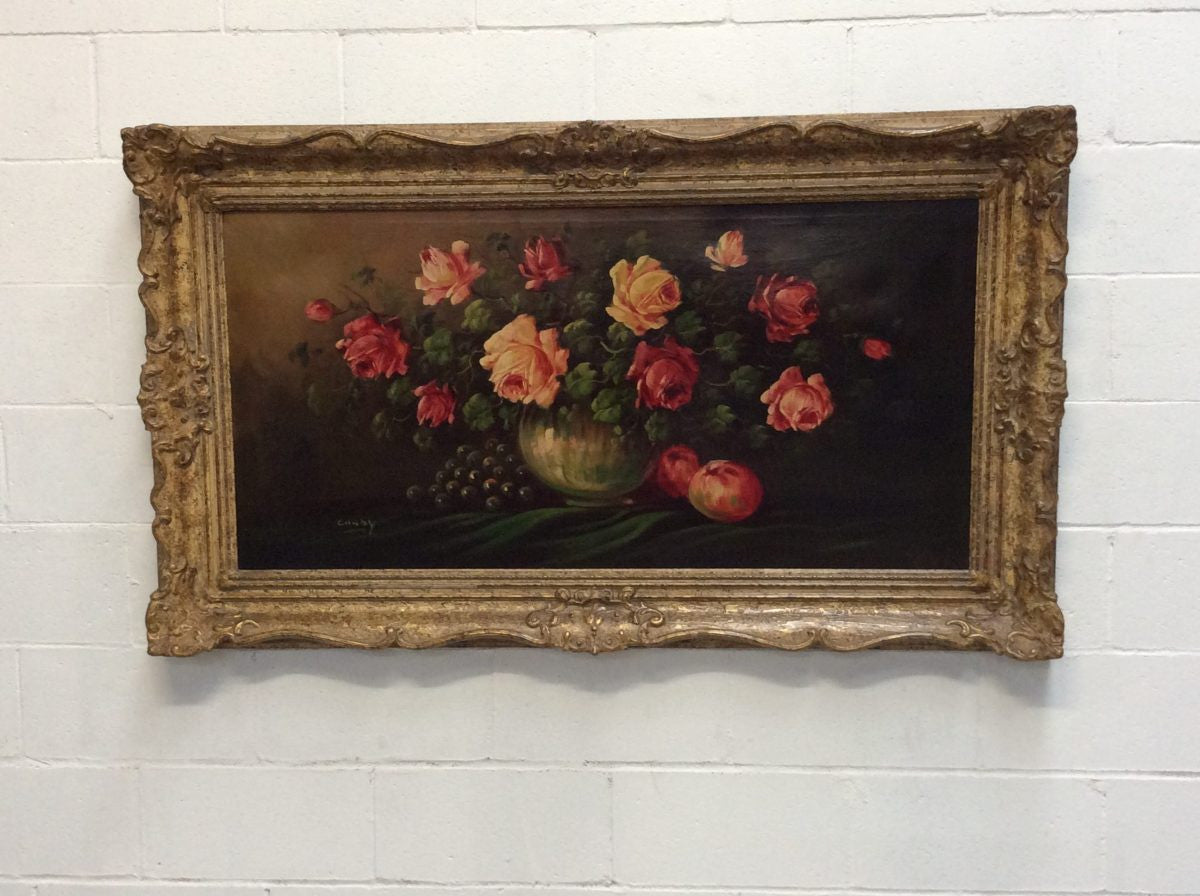 Large European Oil Painting