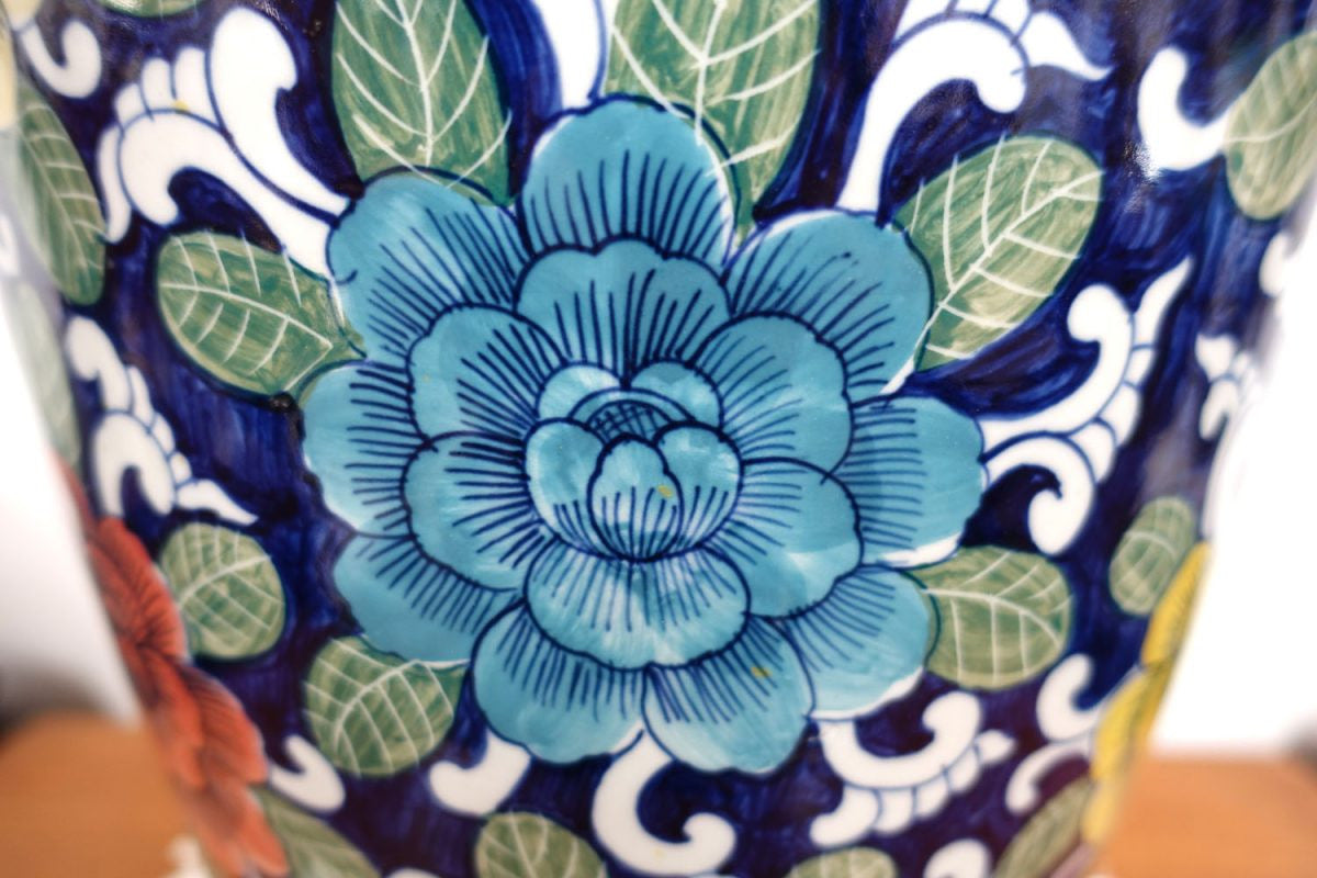 Large Oriental China Vase