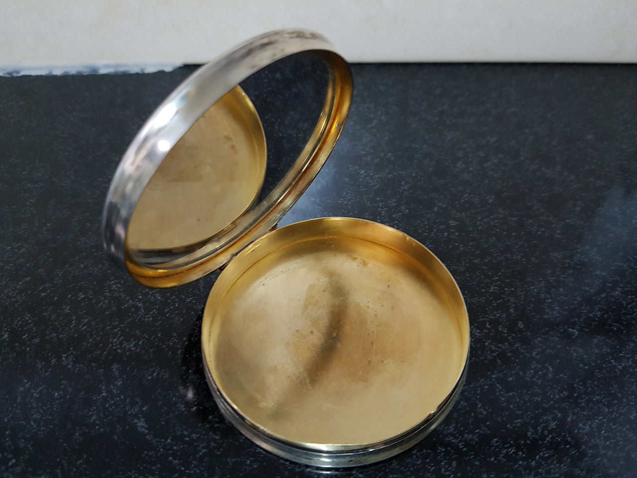 Stunning Silver & Guilloche Enamel Trinket Box