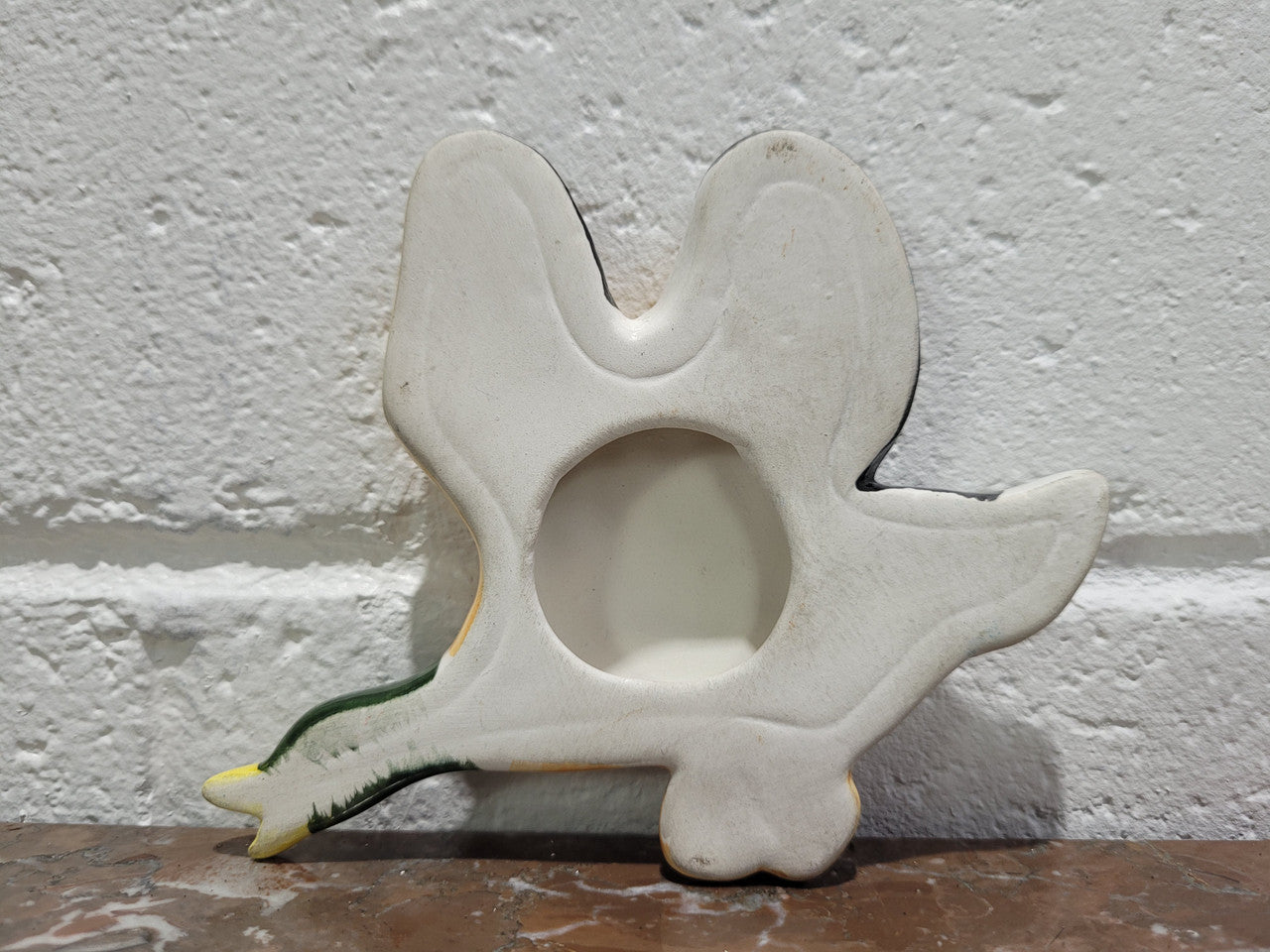 Set of three Vintage wall hanging flying ducks. In good original condition with crazing but no cracks or chips. Please view photos as they help form part of the description.