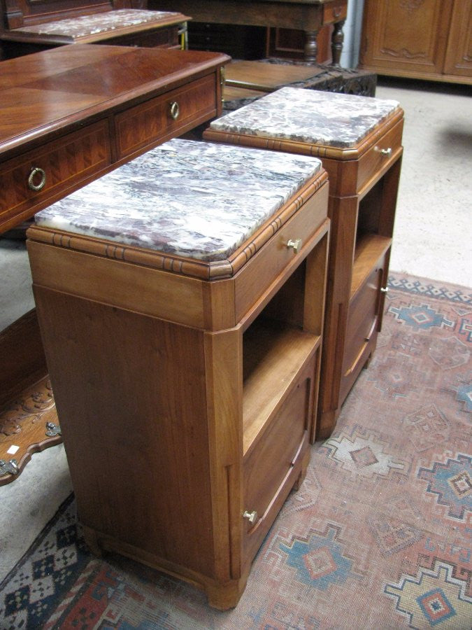 Pair of Art Deco Bedside Cabinets