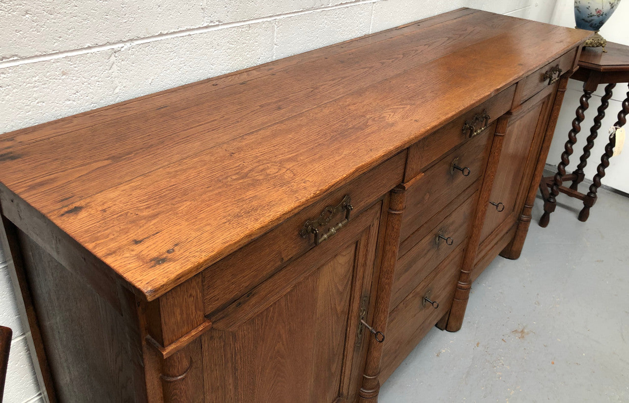Early 19th Century Empire Oak Sideboard