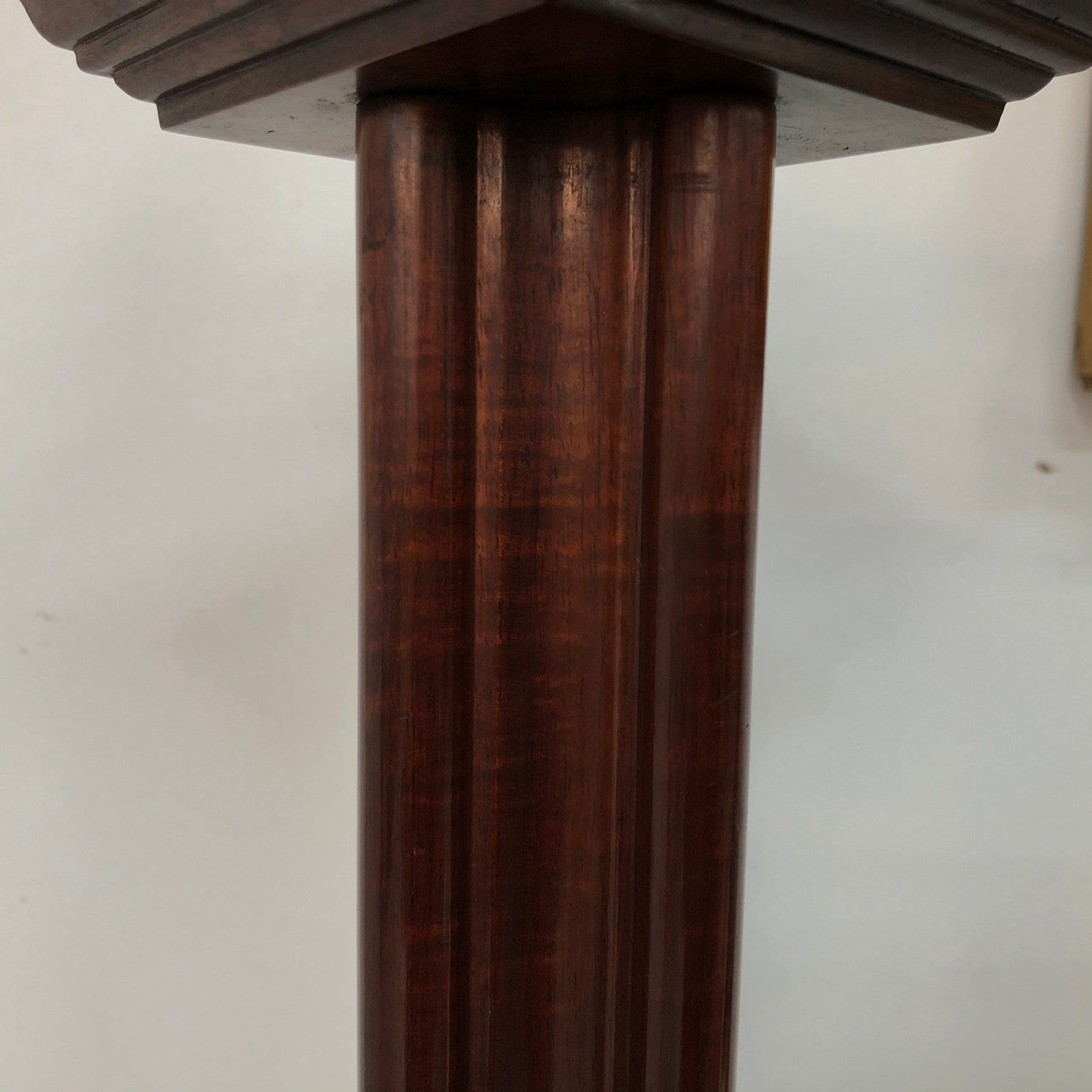 Very nice Australian cedar carved lamp base. It is in good working condition.