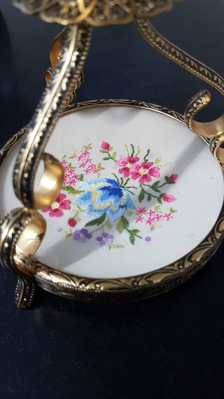 Vintage Gilt Brass Candlestick Holder