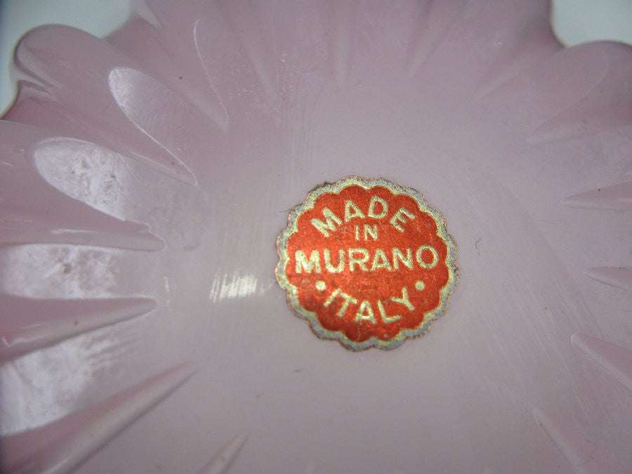 Pink Murano Glass Bowl