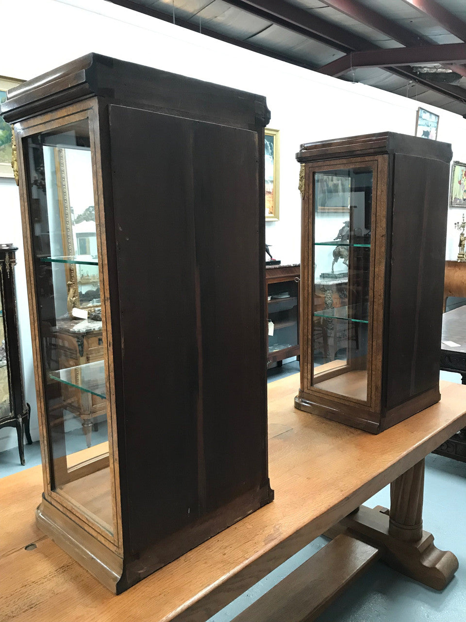 Stunning Pair of French Table Top Display Cabinets
