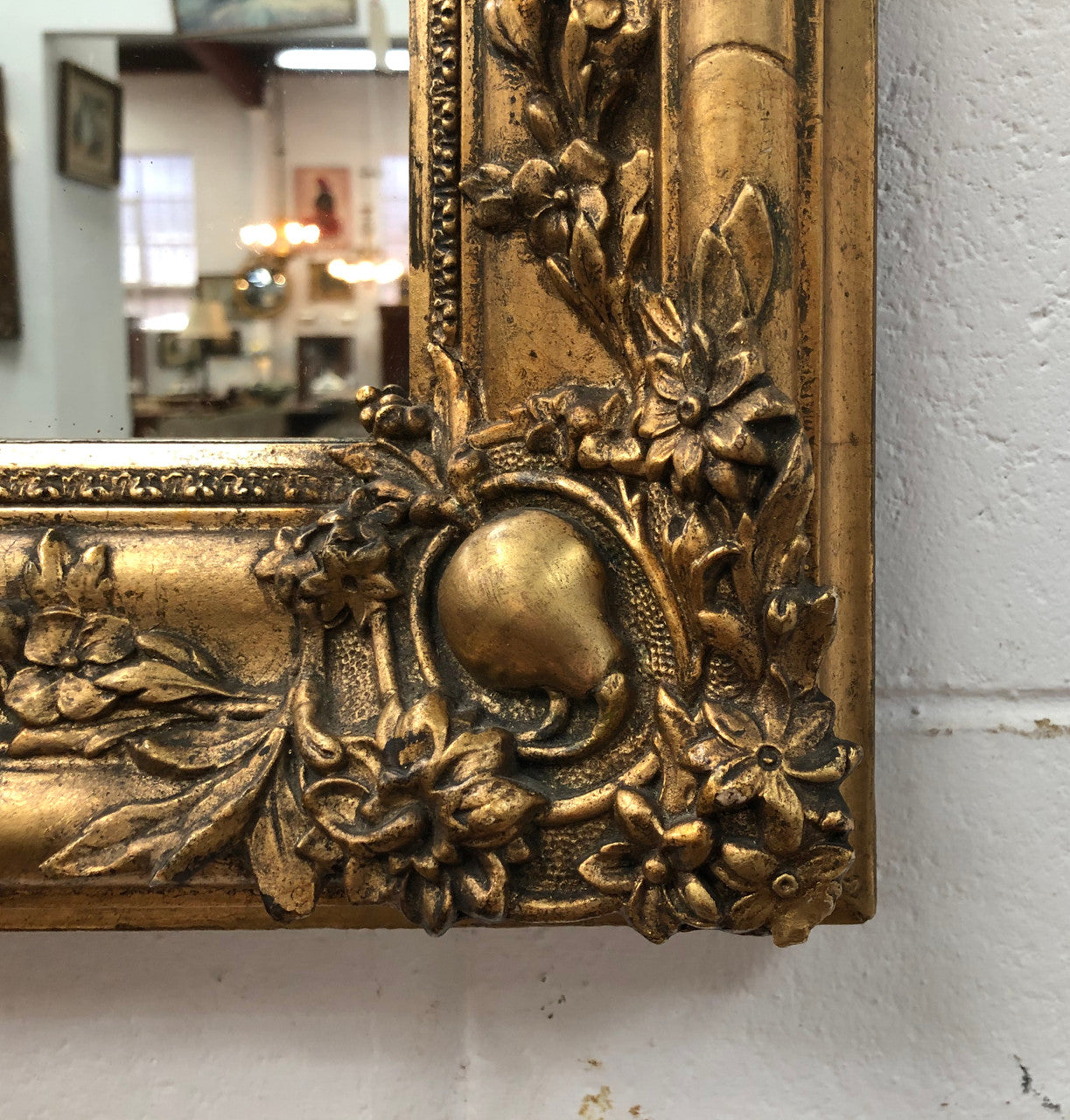A Rare Early 19th Century French Easy To Place Mirror