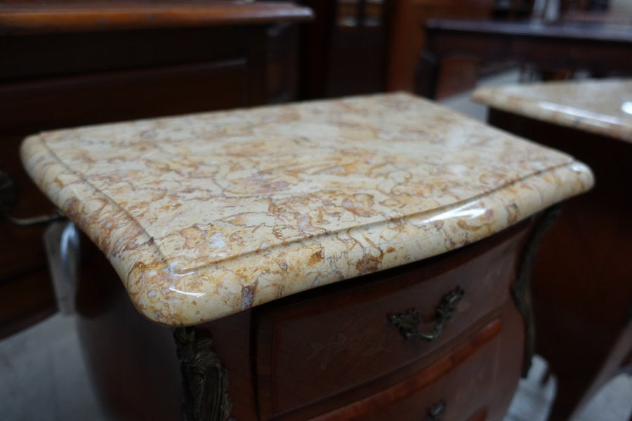 Pair Of French Inlaid Bedside Cabinets-1