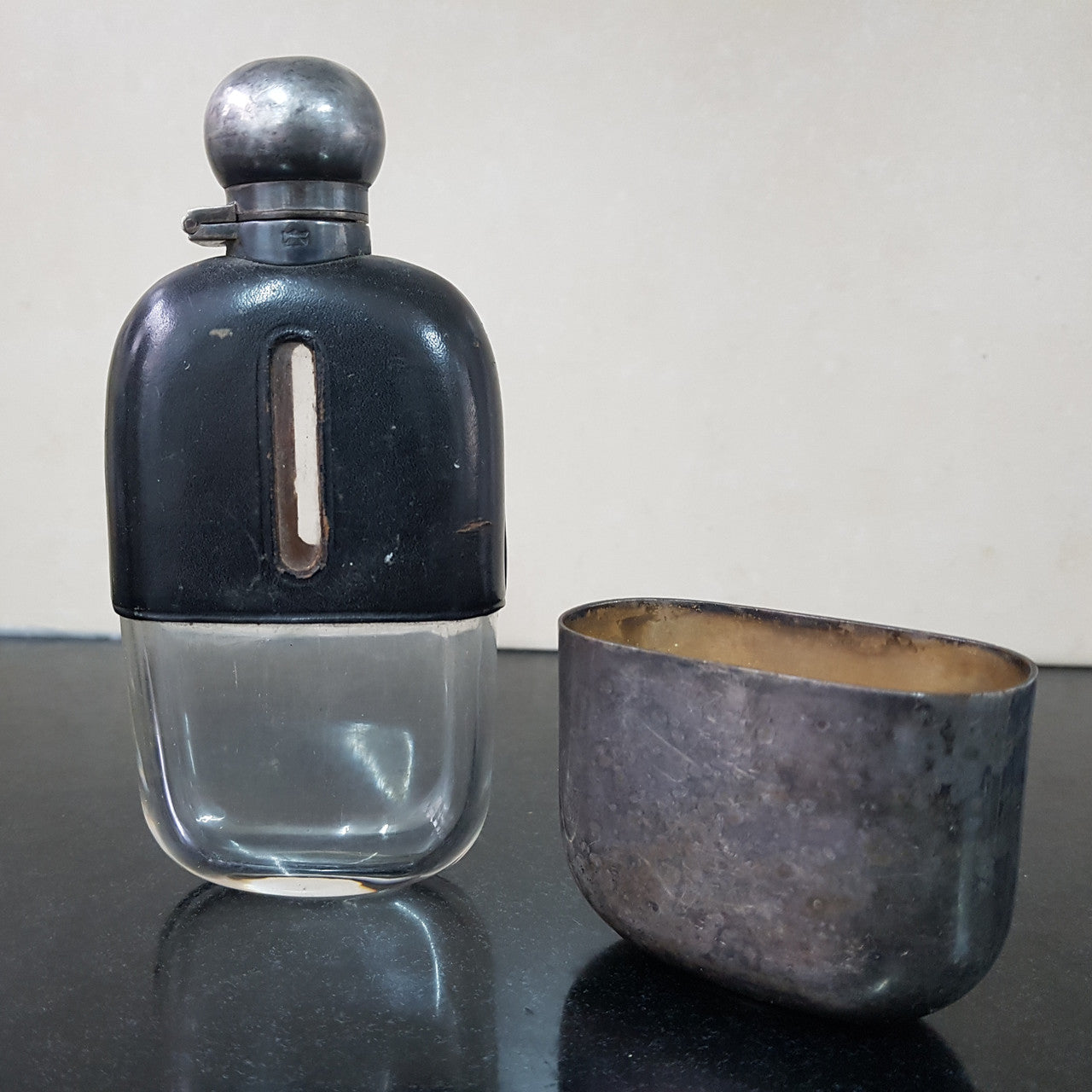 Rare Size Antique James Dixon & Sons Sheffield Quality Made Hip Flask