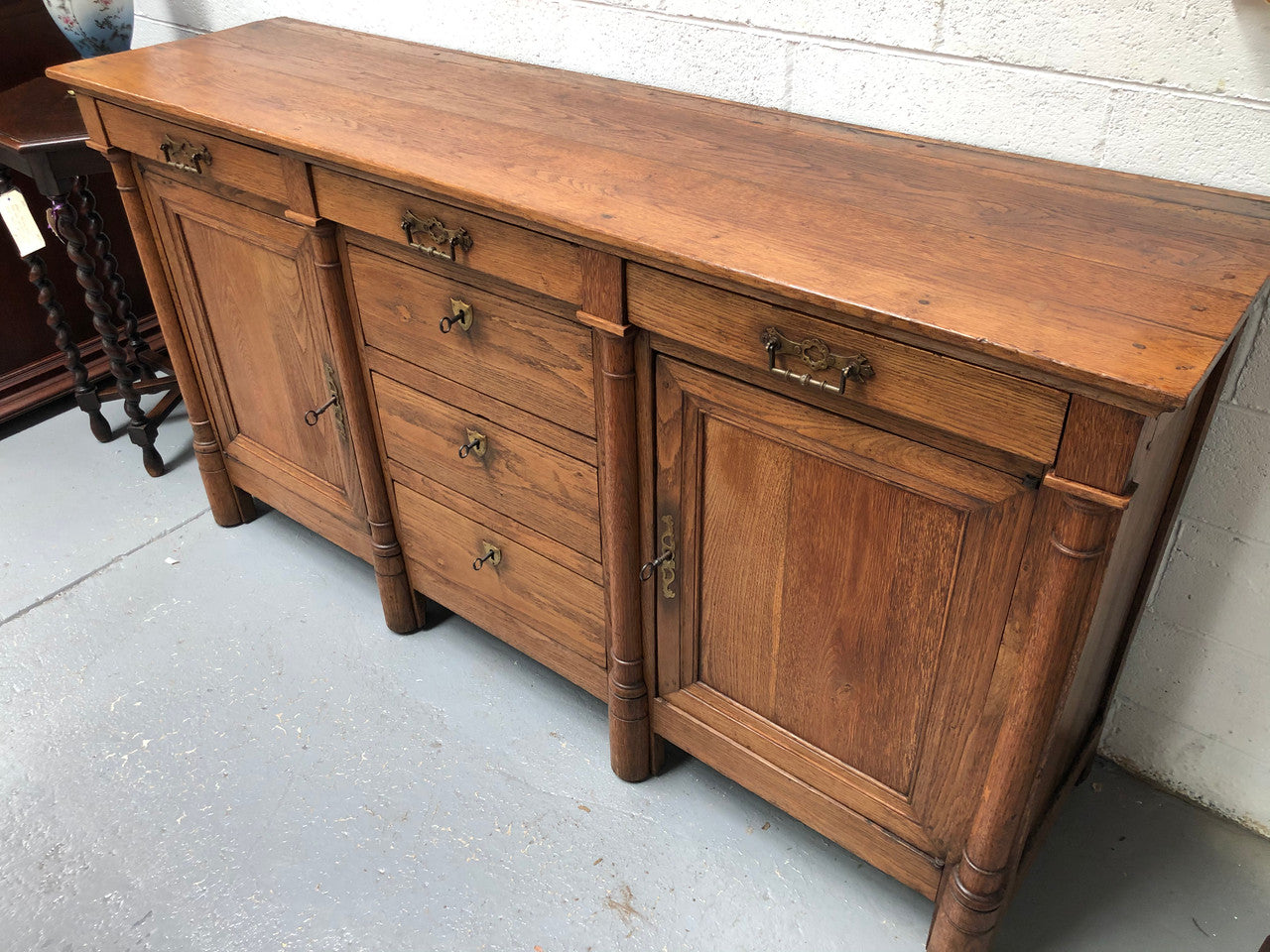 Early 19th Century Empire Oak Sideboard